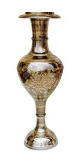 Vase à fleurs moderne en métal antique à vendre Vase à fleurs fantaisie en laiton personnalisé Vase à fleurs moderne cadeaux décoratifs - Product Image 3