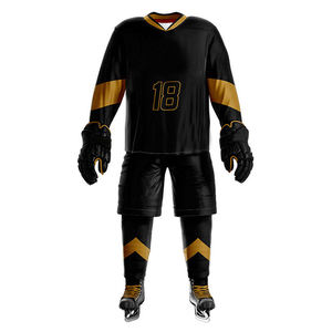 Uniforme de hockey sur glace respirant en spandex/polyester sur mesure pour adultes, dernier design, vente en gros professionnelle - Product Image 2