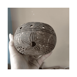 Cuenco decorativo exótico con diseño de concha, material: cáscara de coco artesanal; uso: adorno para habitaciones; origen: producción artesanal de Vietnam - Product Image 5