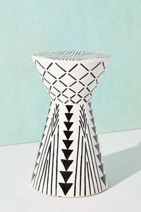 Muebles con incrustaciones de hueso Mesita de noche Gabinete Mesita de noche Incrustaciones de hueso Mesa auxiliar negra Muebles de sala de estar de la India - Product Image 3