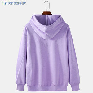 OMA Ropa de gran tamaño con capucha de los hombres abrigos de invierno al por mayor de encargo del logotipo de la cremallera del Vintage de diseño 3D francés Terry impresión digital - Product Image 2