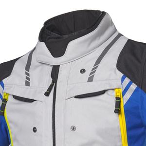 Veste en textile imperméable respirante légère homologuée CE niveau 2 pour hommes, vêtements de sport, grande taille, aérations courtes, moto - Product Image 4