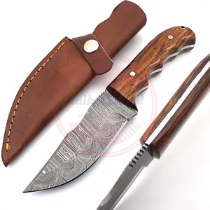 Custom Size Handmade Damascus Steel Hunting Skinner Knife Wood Handle Skinner Knives Outdoor <b>Camping</b> Knives - Product Image 6