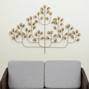 นาฬิกาติดผนังผนังแบบแขวนทำจากโลหะทำจากทองเหลืองอลูมิเนียมเหล็กควอทซ์ปฏิทินเข็มสำหรับตกแต่งบ้านดูดี - Product Image 1