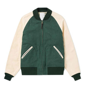 Veste de baseball personnalisée de haute qualité pour hommes Veste universitaire longue surdimensionnée Imprimés universitaires brodés Vêtements personnalisés vierges en gros - Product Image 1