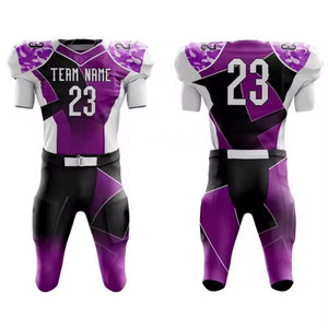 Uniforme de Fútbol Americano Sublimado Transpirable Hecho a Medida 100% Poliéster, Alta Calidad, Bajo Precio, Colores y Tallas Personalizadas, Unisex - Product Image 1