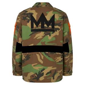 Veste utilitaire camouflage pour homme, veste de terrain multi-poches, fermeture à boutons et à glissière, vêtements de rue décontractés, vêtements d'extérieur - Product Image 2