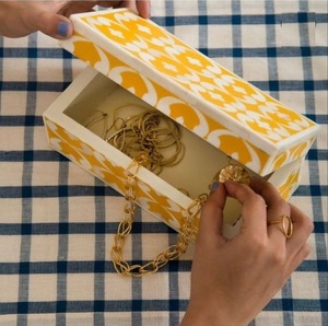 Wholesale Factory price Jewelry <b>Storage</b> <b>Box</b> Multifunctional Natural Bone Stripes Handmade Home Decor Living Room At Best Price - Product Image 6