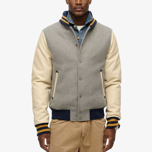 Chaqueta Varsity de Invierno para Hombre en Color Sólido con Logotipo Frontal, Transpirable, del Mejor Material, Colores Personalizables - Product Image 3