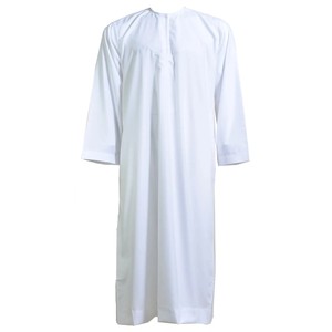 La mejor calidad, nuevo diseño, elegante, Thobes Jubba, vestido saudí, túnica bordada de algodón Thobes islámico marroquí oriental para musulmanes - Product Image 2