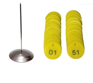Plastic Engraved Number Disc (Self Adhesive) - ASL Lockers