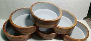 Tazón Redondo de Madera Ecológico Hecho a Mano con Diseño Artístico Esmaltado, Apto para Lavavajillas, Accesorio de Cocina para Comedor Rústico - Product Image 6