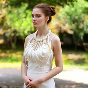 ชุดแต่งงานบริเดลลา BVG49 ผ้าคลุมไหล่สีงาช้างมุกพร้อมผ้าคลุมไหล่เนื้อนุ่มและให้ความอบอุ่นสำหรับงานแต่งงาน งานพรอม และงานพิธีการ - Product Image 1