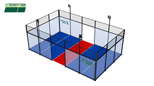 Fortune Tùy chỉnh màu Cỏ Nhân Tạo thể thao tòa nhà cung cấp thiết bị cho padel sân tennis mái chèo Tòa Án sàn padbol - Product Image 5