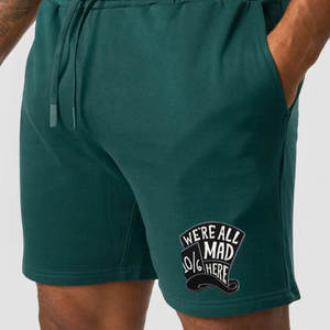 Custom Print logo Zipper Pocket Hot Sale Loose <b>Elastic</b> Waist 100%Cotton Outdoor Casual Sports Running <b>Shorts</b> For Men - Product Image 4