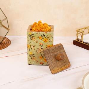 Recipiente de Almacenamiento de Madera con Aspecto Atractivo, Tarro de 150 ml, Plegable, Ecológico, para el Hogar, Hotel, Restaurante, Cocina, Camping - Product Image 1