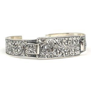 Handmade 925 Sterling Silver Engraved Fine Charm <b>Bracelet</b> - Product Image 1