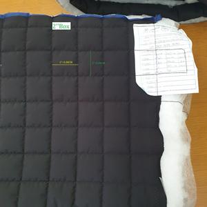 Haute qualité 100% Polyester 2 ''BOX CROSS Quilting motif brodé pour hôtel respectueux de l'environnement 2-5 couches Standard - Product Image 2