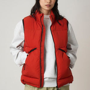 Nouvelle conception de mode d'hiver, logo personnalisé, veste d'hiver rembourrée, col montant, veste sans manches pour homme, doudounes - Product Image 5