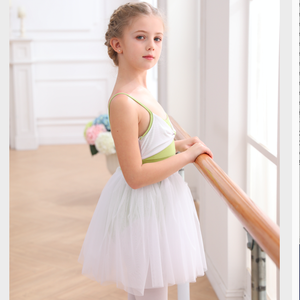 2024 gran oferta, <span class=keywords><strong>Ropa</strong></span> <span class=keywords><strong>de</strong></span> baile <span class=keywords><strong>de</strong></span> buena calidad, vestido <span class=keywords><strong>de</strong></span> Ballet clásico rosa y verde para niños y niñas - Product Image 6