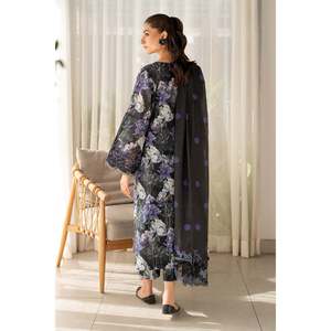 Ensemble de costume pour femme en tissu lawn brodé et imprimé SF-4093 - Product Image 2