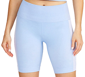 Fabricación personalizada de pantalones cortos de Yoga de cintura alta para mujer sin costuras sólido Spandex Nylon secado rápido colores personalizados Logo Fitness EE. UU. - Product Image 4