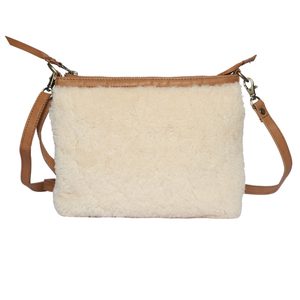 Pretty Soft Stylish Cowhide <b>Fur</b> Genuine Leather Sling <b>Bags</b> High Quality Fashionable Front Pocket Snap Button Casual Sling <b>Bags</b> - Product Image 1