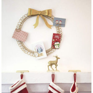 Porte-cartes vintage en fil de fer en forme de cœur, finition noire, écologique, parfait pour Noël, la maison, les fêtes, la décoration de table - Product Image 5