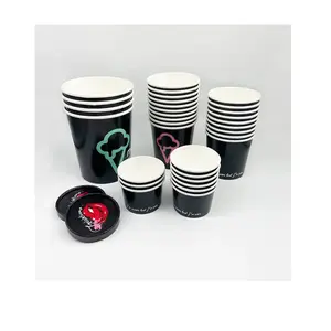 DOUBLE WALL NO TAX Top Selling Corrugated Paper Cup Disposable Cupstock Desserts Food Customised Ice Cream Cup