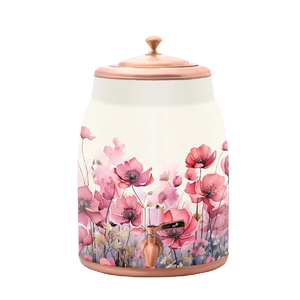 Refroidisseur d'eau en cuivre/distributeur d'articles en cuivre avec support en métal avec utilisation de style en verre pour restaurant ou maison imprimé au meilleur prix - Product Image 5