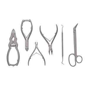 ชุดอุปกรณ์ดูแลเท้าสำหรับนักกายภาพบำบัดเท้า ชุดตัดเล็บสแตนเลส อุปกรณ์ดูแลเล็บมือและเล็บเท้า คุณภาพระดับมืออาชีพ - Product Image 2