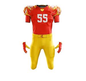 Uniforme de fútbol americano, Jersey transpirable, pantalones cortos, patrón de números, bordado, diseño superior, ropa de equipo de talla grande, buena tarifa y calidad - Product Image 1