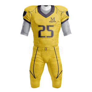 Uniforme de fútbol americano de diseño personalizado de alta calidad más vendido para adultos jóvenes Unisex estampado ropa de práctica conjuntos transpirables - Product Image 2