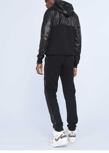 Survêtement de jogging pour homme grande taille en polyester, avec logo personnalisé, fermeture éclair intégrale, respirant, séchage rapide et fonctions anti-transpiration - Product Image 4