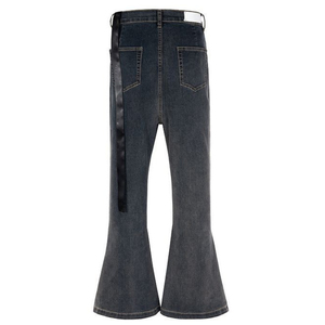 Personalizado Y2K Vintage Washed Blue Stacked Flare Hombres Denim Jeans Pantalones - Product Image 6