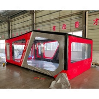 Cabine de peinture gonflable portable sur mesure pour la peinture automobile, étanche, installation facile, cabine de pulvérisation mobile