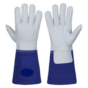 Collection <b>Welding</b> Work Gloves 14 Inch Heat Resistant Cowhide Split Leather Grill Gloves - Product Image 1