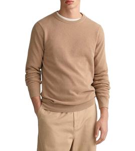 Solid Color Cotton Men <b>Sweater</b> Pullover Round Neck Winter Wear Casual Blank Long Sleeve Wholesale Top Selling Breathable <b>Sweater</b> - Product Image 1