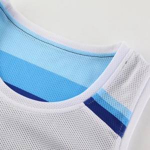 Custom Team Basketball Uniform Customized Design Printed Breathable Sleeveless Wholesale Good Quality Quick Dry 100% <b>Polyester</b> - Product Image 2
