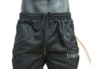 Survêtements de sport en nylon à panneau personnalisé pour hommes, jogging à col montant et fermeture éclair, avec votre propre logo brodé - Product Image 3