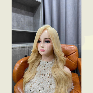 Peluca rubia cabello humano vietnamita técnica rusa procesamiento eslavo virgen textura suave y sedosa flujo Natural Exportación de fábrica - Product Image 1