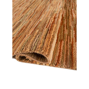 Tapis en laine noué à la main Nuray Gold, grand format, Pae-1274(Fr)-Style classique rayé pour la maison, pour le salon ou la chambre - Product Image 2