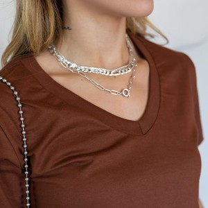 Camisetas con cuello en V para mujer 100% Camiseta de corte regular con estampado y bordado personalizado de calidad superior - Product Image 4