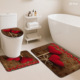 Ensemble de tapis de salle de bain imprimés sur mesure pour salle de bain, rideau de douche antidérapant, tapis de bain - Product Image 4