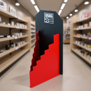 Support d'affichage métallique vide Usag pour présentoirs segmentés - Product Image 3