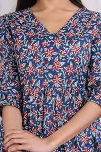 Vestido de iglesia con bolsillo lateral para mujer, elegante, acampanado, manga corta, estampado, verano, carrera, oficina, ocasiones formales, elegante, para mujer - Product Image 3