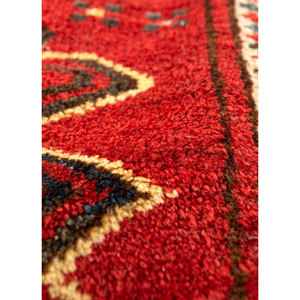 Alfombras de Lana Anudadas a Mano Nuray, Patrón de Medallón Rosa y Morado para Decoración de Sala de Estar, Pasillo, 9x12 Pulgadas-Paem-1106 - Product Image 3