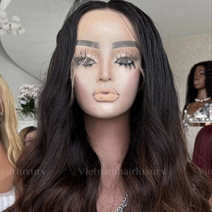 Prix d'usine Extensions de cheveux humains vierges vietnamiens Remy Deep/Water Wave Machine Double Weft Bouncy - Product Image 1