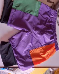 Pantalones cortos cortavientos de nailon personalizados del fabricante con logotipo bordado Tela de algodón y rizo estilo playa de verano - Product Image 6