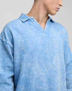 OEM/ODM 100% algodón polar Polo camiseta para hombres ajuste suelto personalizado DTF impreso Logotipo de secado rápido transpirable camisetas para hombres - Product Image 5